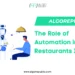 Role of Automation in Restaurants Industry - Algorepublic